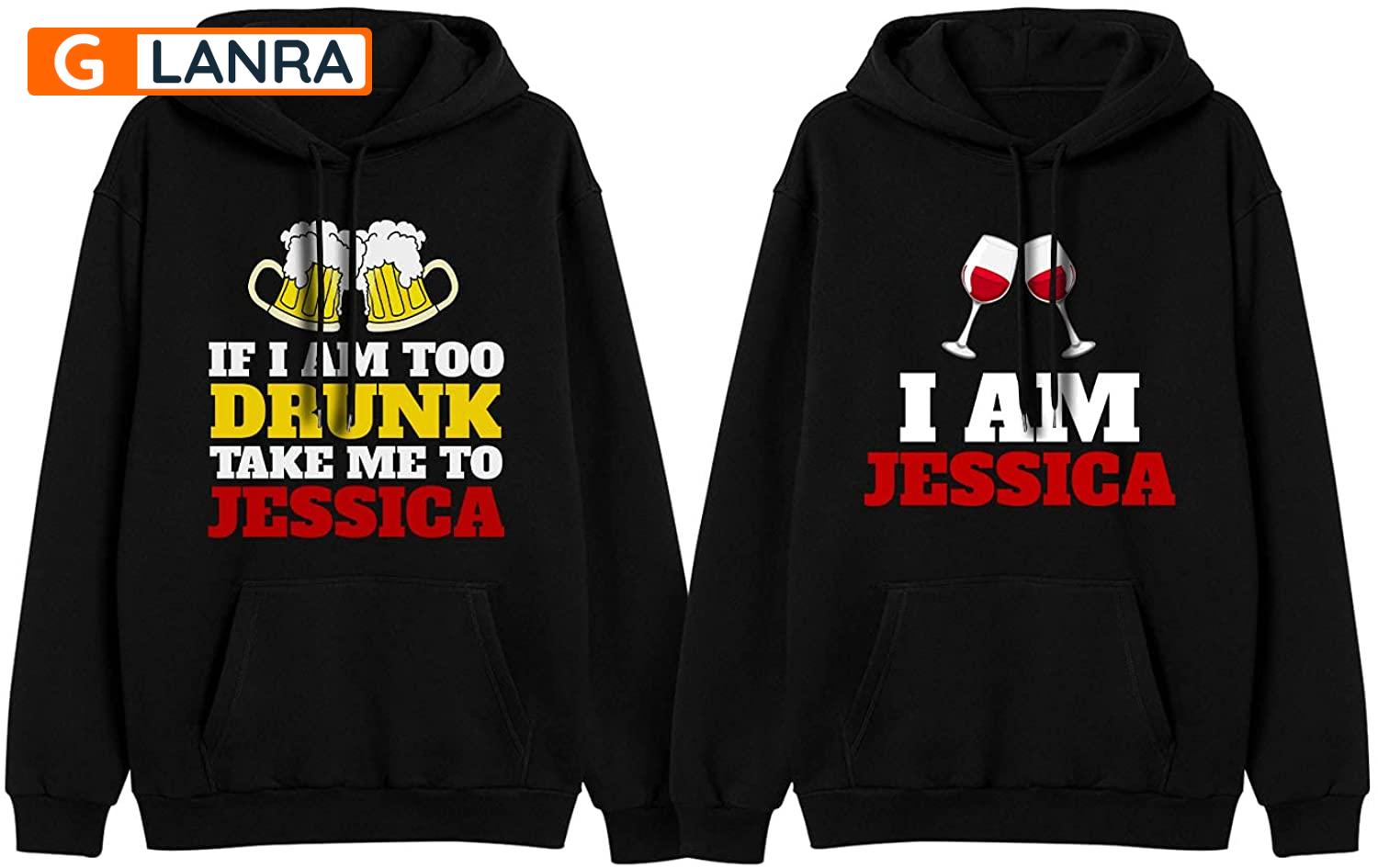 Personalized If I Am Too Drunk Take Me To I Am Hoodie, Custom Couple Hoodie, Matching Couple Hoodie, Husband Wife Hoodie, Unisex Sweater, Sweatshirt