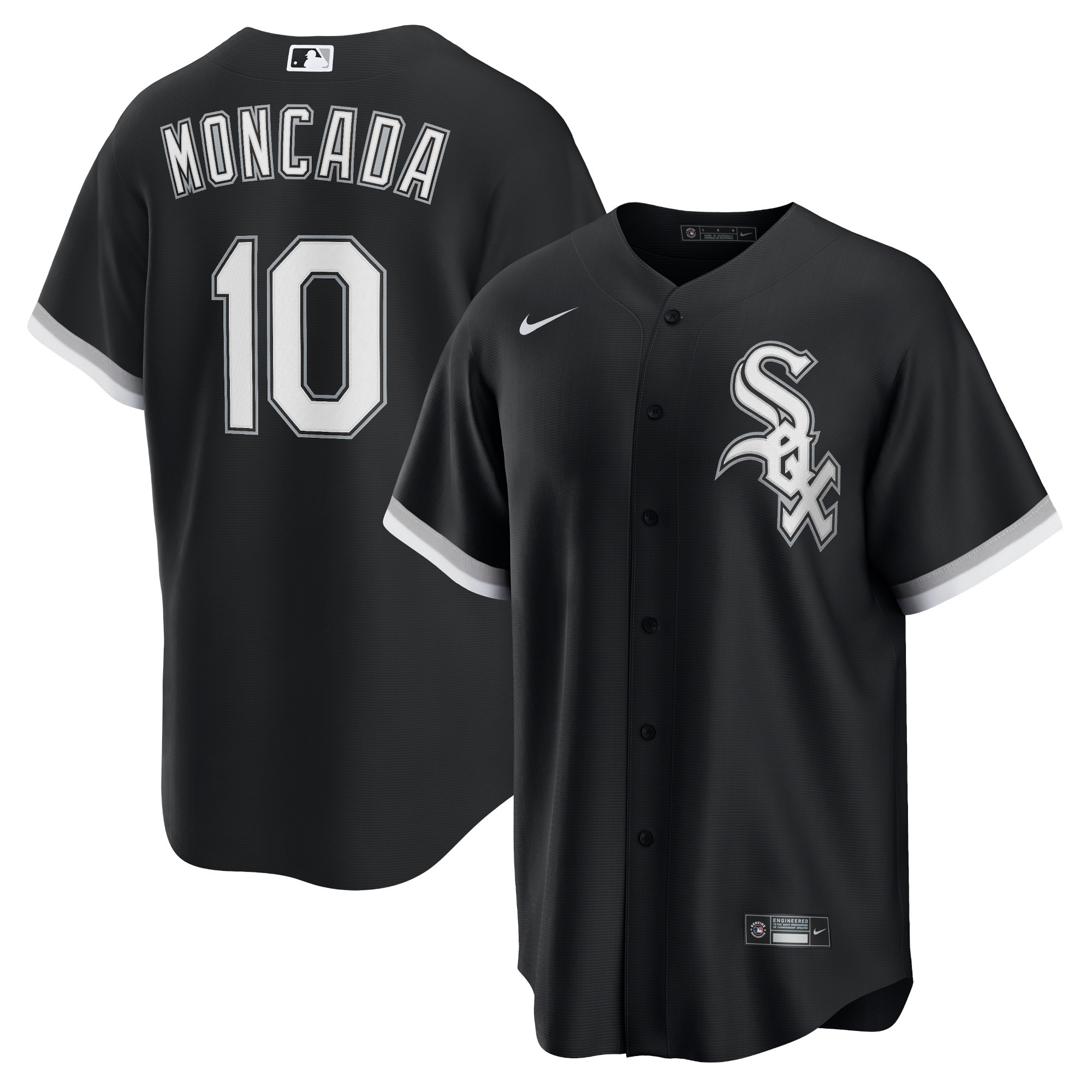 Yoan Moncada Chicago White Sox Alternate Replica Player Name Jersey – Black MLB