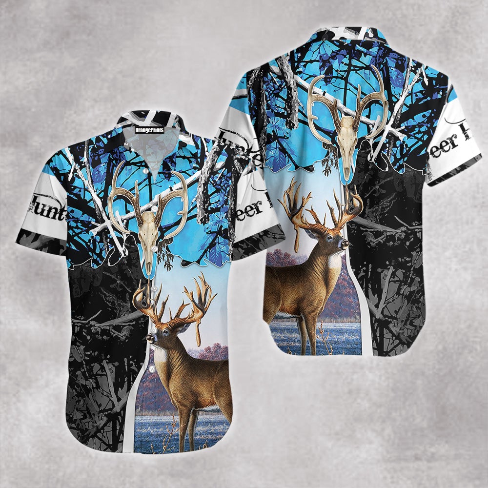 Beautiful Deer Hunting Camo Aloha Hawaii Shirts For Men Women Ha39471