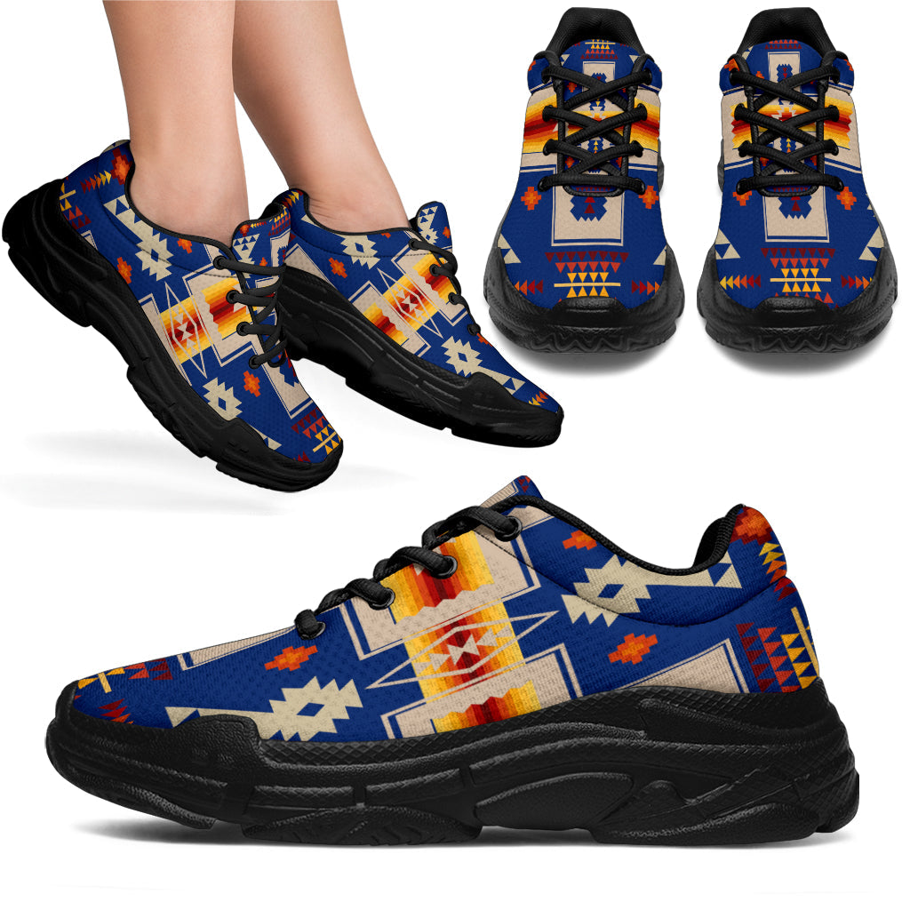 Native American Navy Tribe Chunky Sneakers Lt10 Intercept Inter National Native American Navy Tribe Chunky Sneakers Lt10 Intercept Inter National