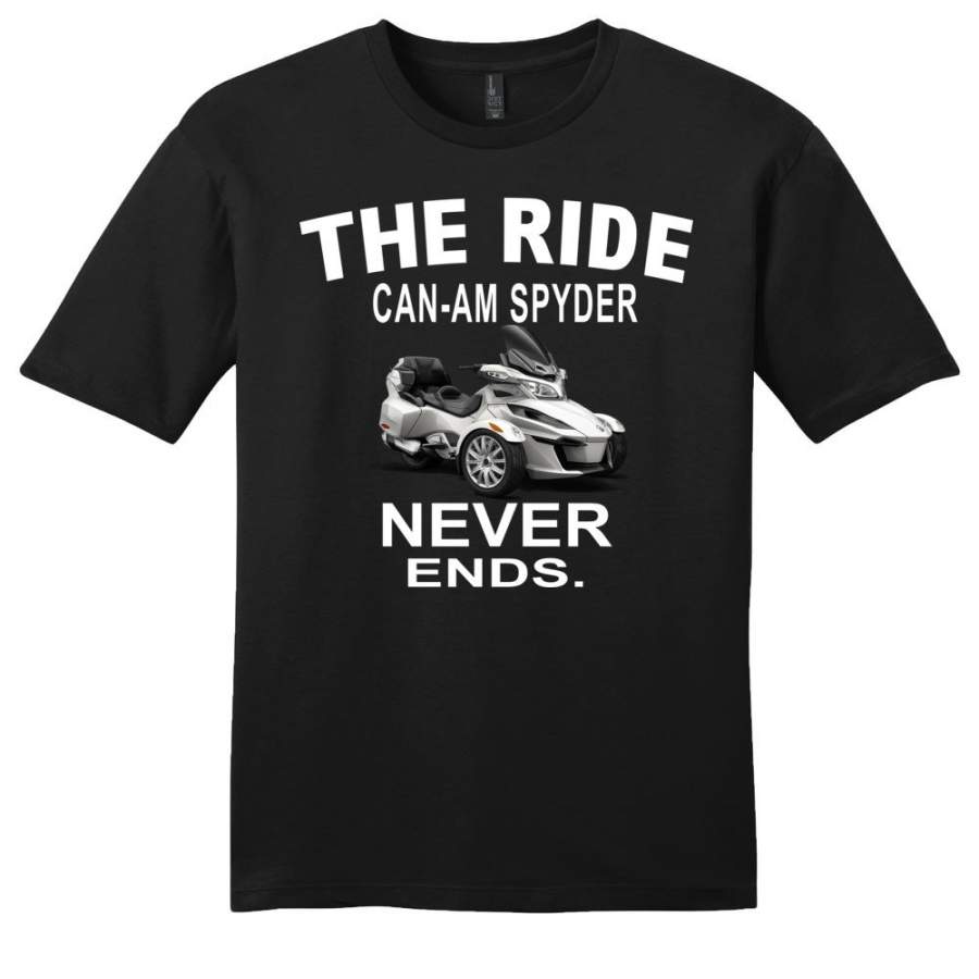 The Ride Can Am Spyder Never Ends Men T-Shirt