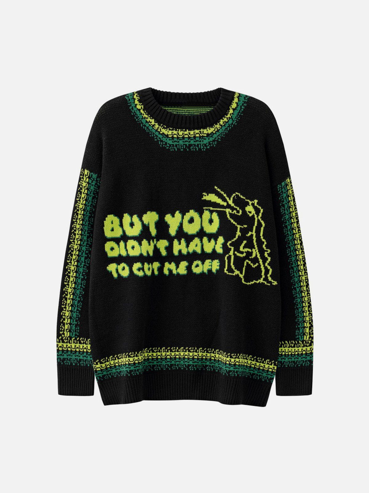 Talishko™ – Dinosaur Embroidery Sweater