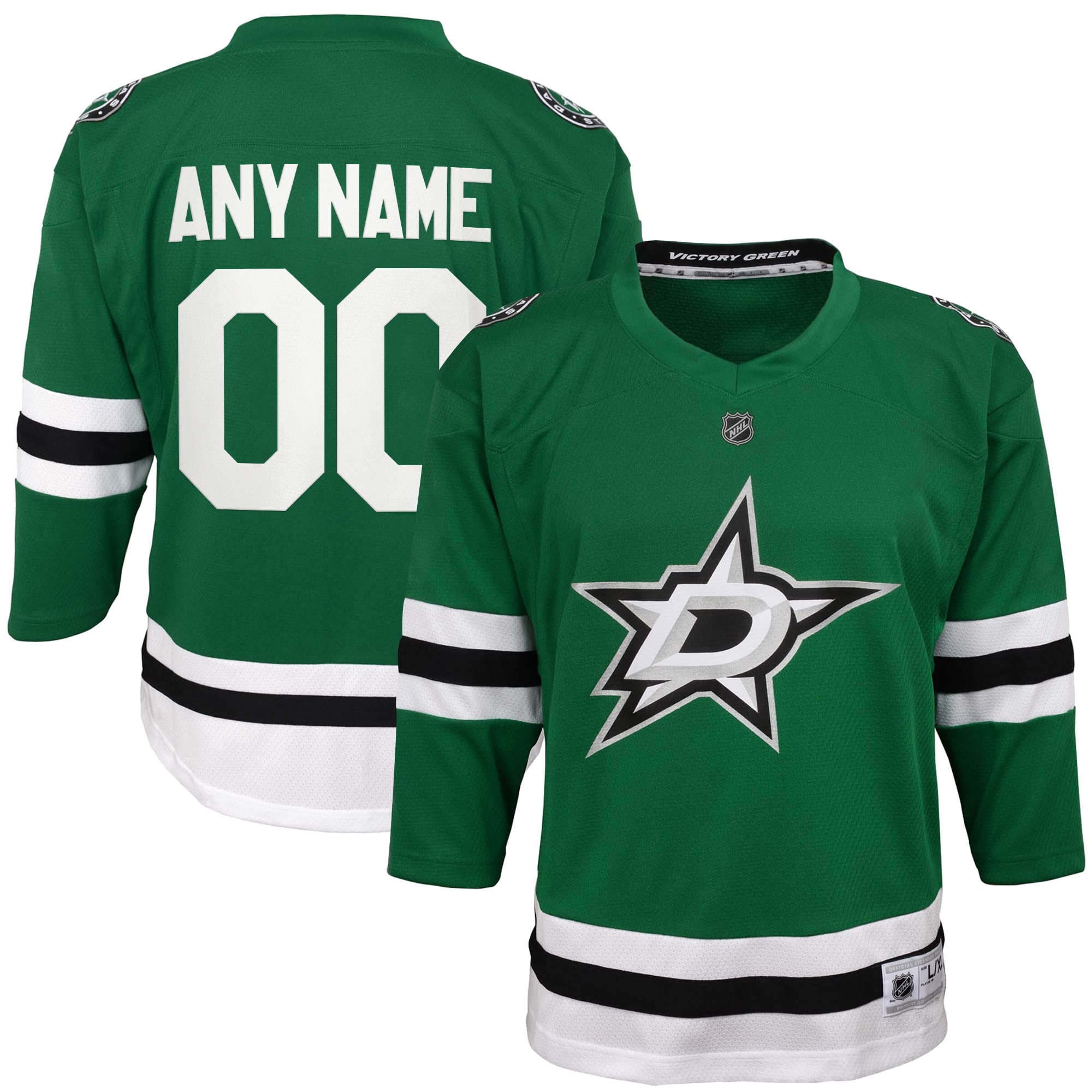 Youth Dallas Stars Green Home Custom Jersey