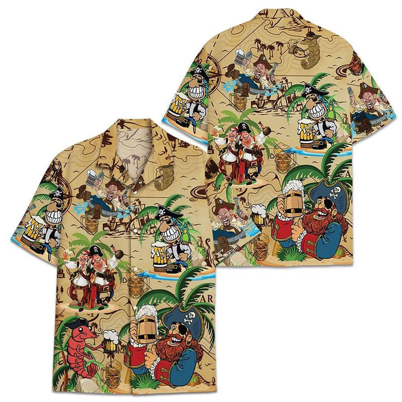 Pirates And Beer Hawaiian Shirt – For Men And Women