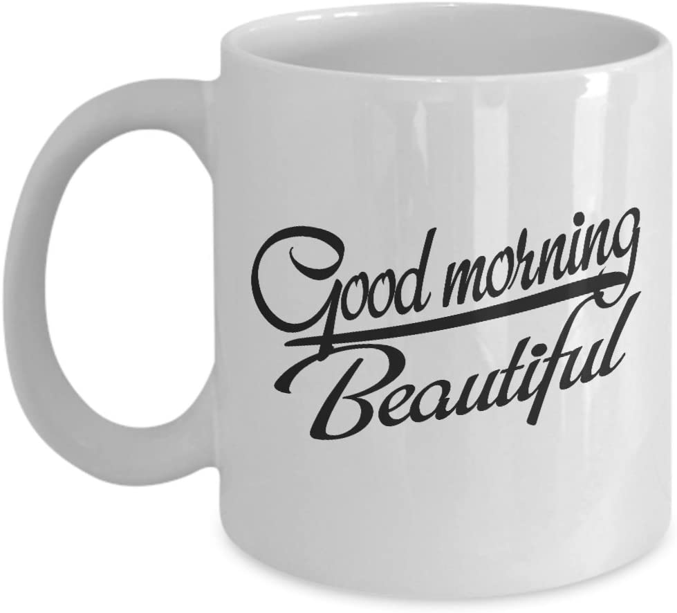 Funny Gift – Large Coffee Mug, Bistro Coffee Mug, Coffee Mug, Custom Coffee Mug, Personalized Coffee Mug, Engraved Coffee Mugs –Bcm-B-Goodmorning