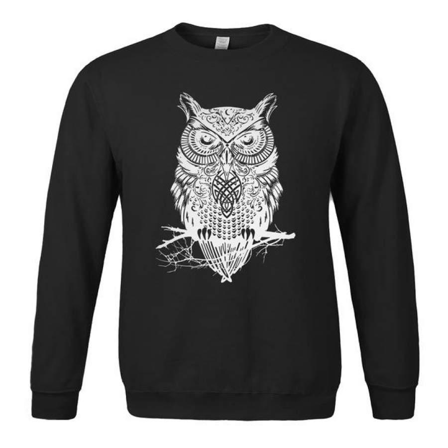 2018 new spring winter fashion owl animal sweatshirt hoodies hip hop style streetwear slim fit brand clothing tracksuit men