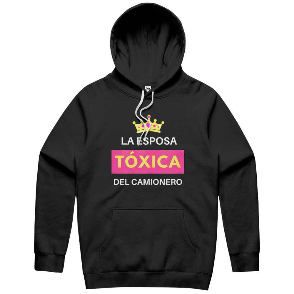 Womens La Esposa Tóxica Del Camionero Hoodie