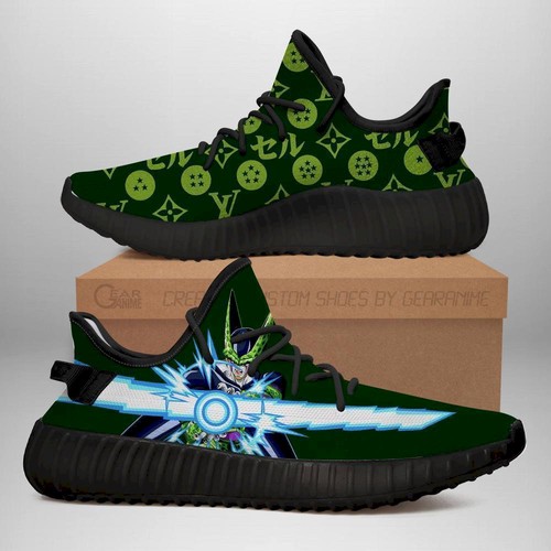 Best Cell Yeezy Shoes Fashion Dragon Ball Z Shoes Fan For Sale