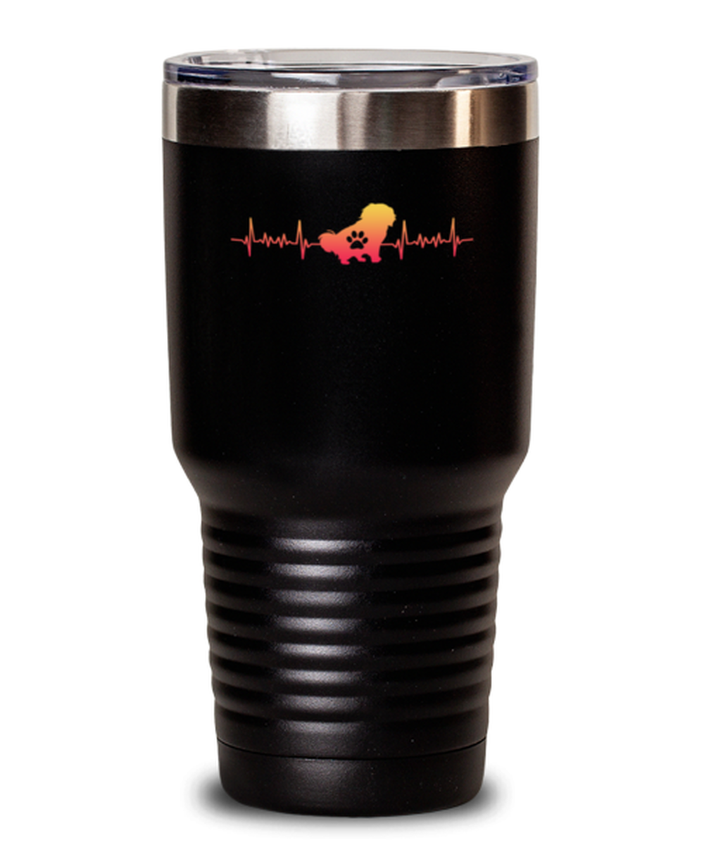 30 Oz Tumbler Stainless Steel Insulatedfunny Heartbeat Fur Dog Animal