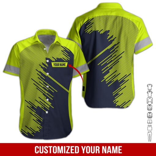 Heavy Equipment Workwear Custom Name Department Hawaii Shirt For Men Women Adult Ha84338