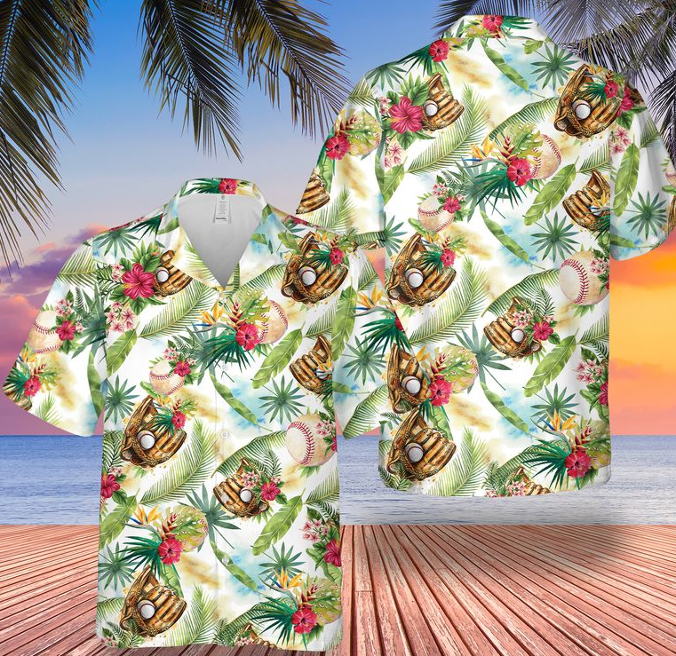 Baseball Tropical Hawaii Shirt For Men Women Ha4977