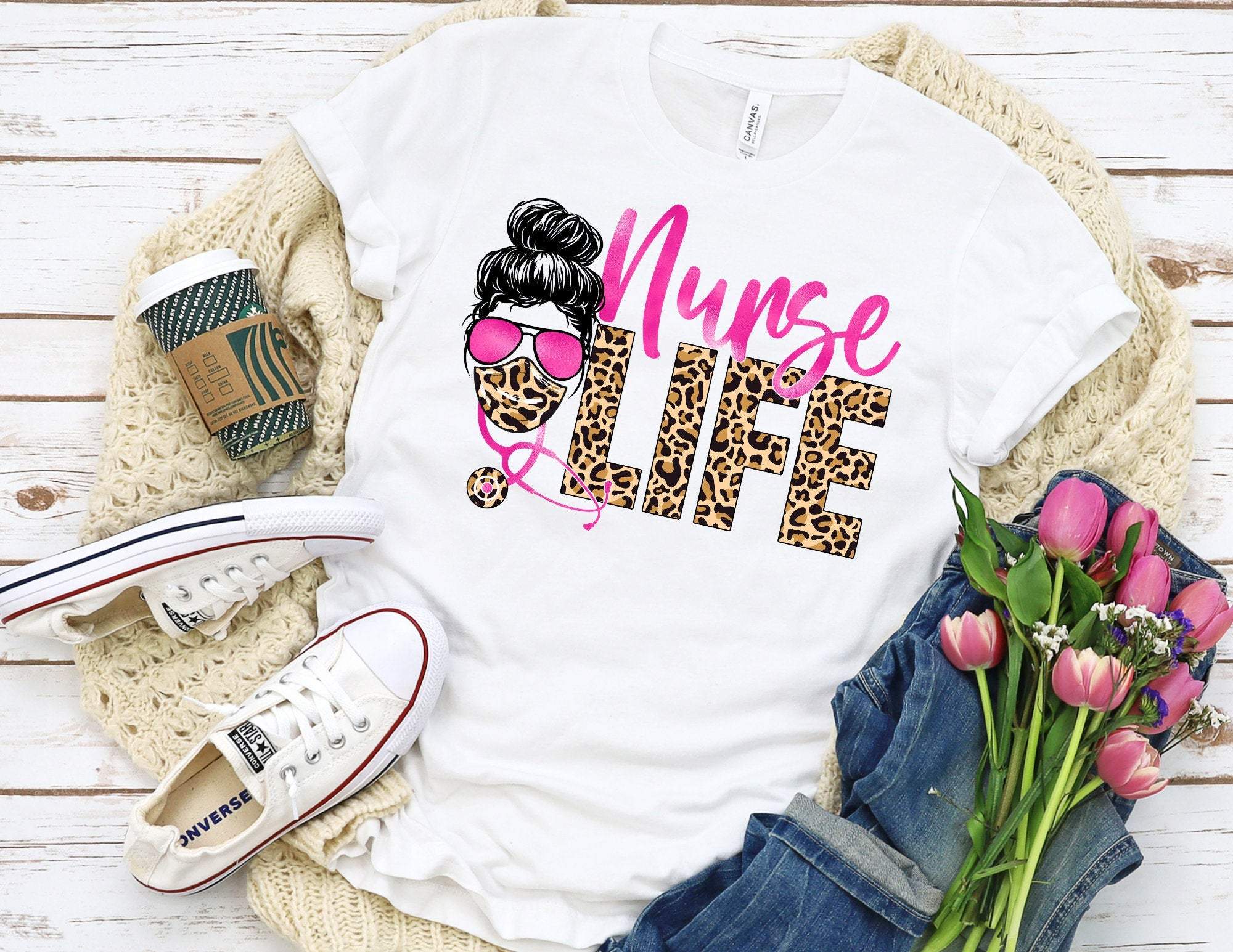 Nurse Life Leopard Shirt, Nurse Shirt, Nurse Gift, Nursing School T Shirt, Nursing School Tee, Nurse Shirt, Funny Nursing Shirt T-Shirt Hoodie All Color Size S-5Xl