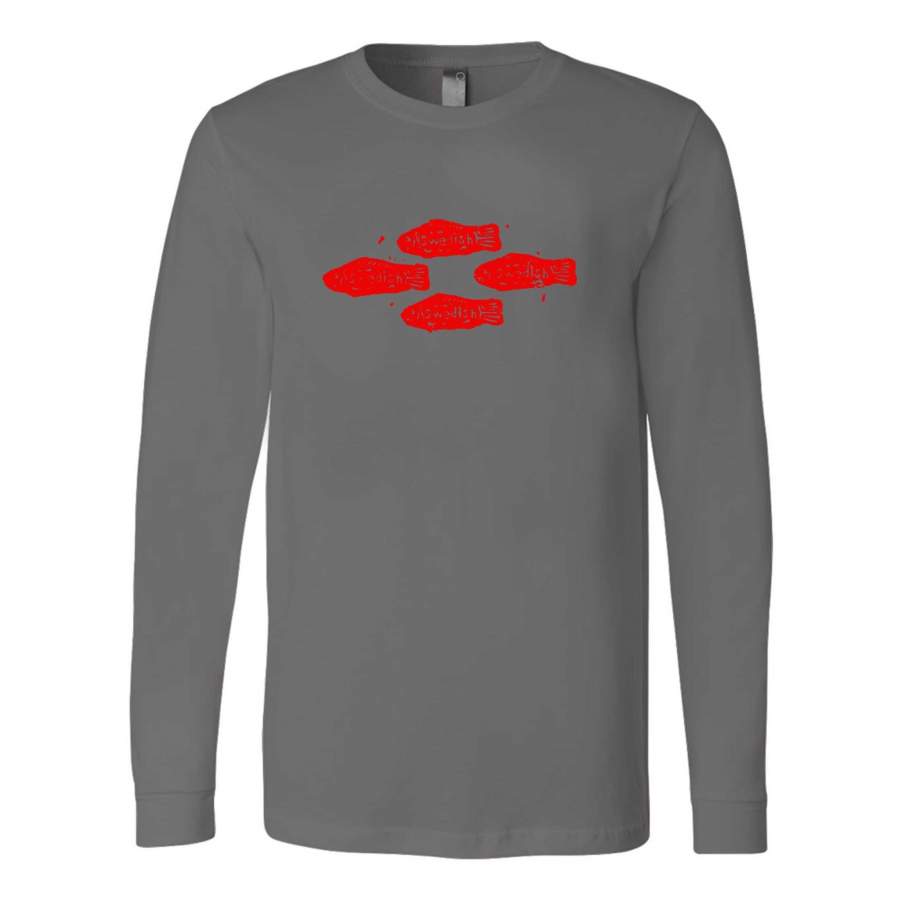 Diamond Of Red Swedish Fish Candy Gummies Red Delicious Long Sleeve T-Shirt