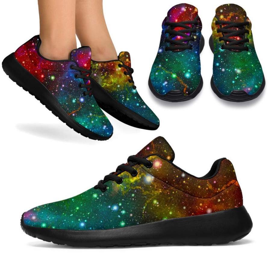 Abstract Colorful Galaxy Space Print Sport Sneakers