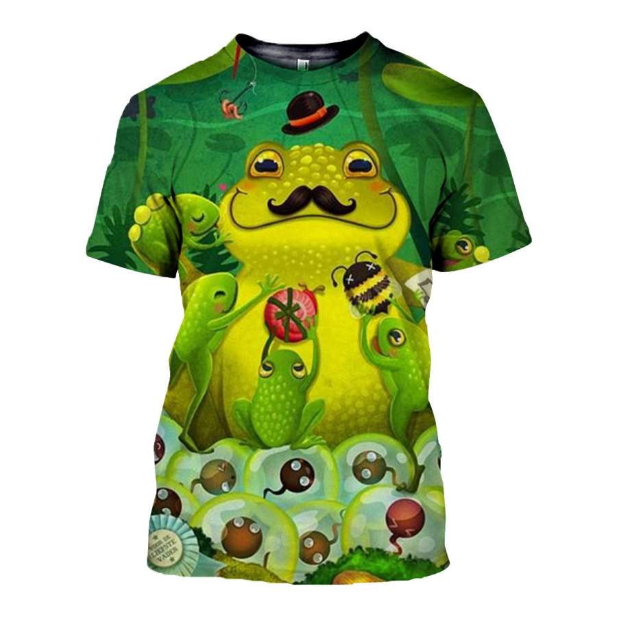 3D All Over Printed Frog T Shirt Hoodie 7120196