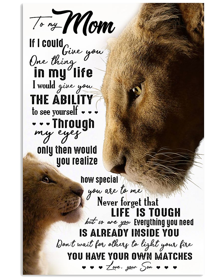 To My Mom Lion If I Could – Mother Poster 0921