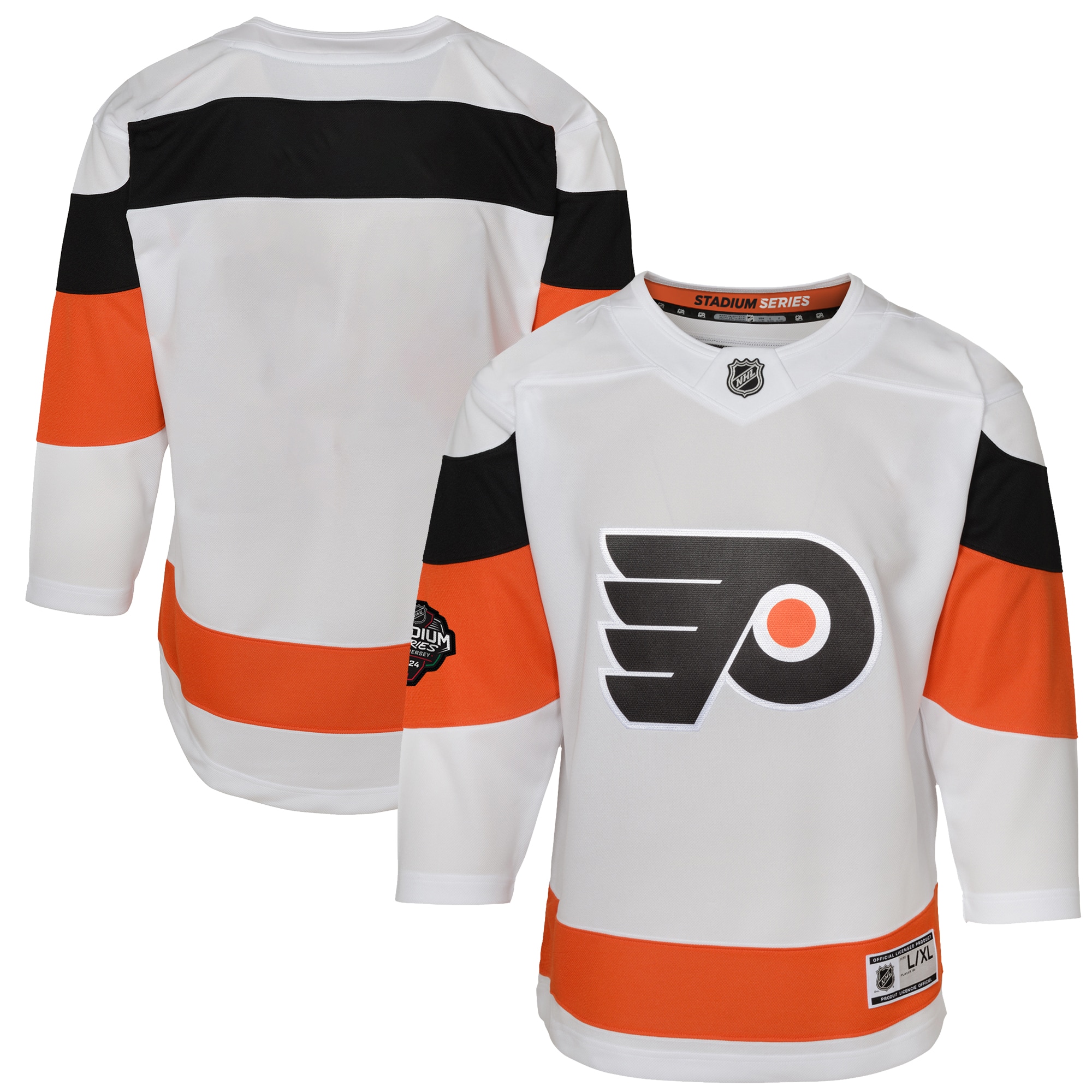 Philadelphia Flyers Youth 2024 NHL Stadium Series Premier Jersey  White