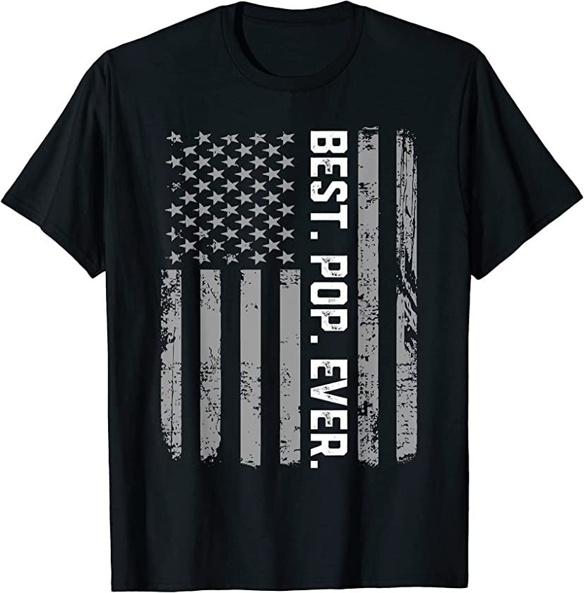 Best Pop Ever Vintage American Flag T Shirt T-Shirt