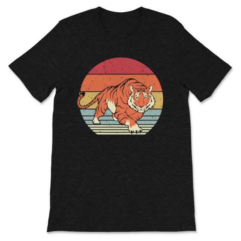 Tiger Print. Retro Style Graphic Premium Unisex T-Shirt