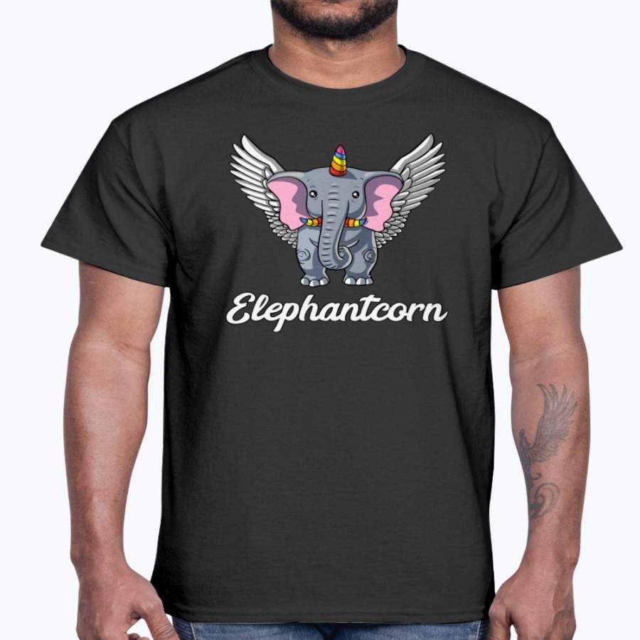 Elephant Unicorn Magical Funny Elephantcorn Ultra Cotton T-Shirt