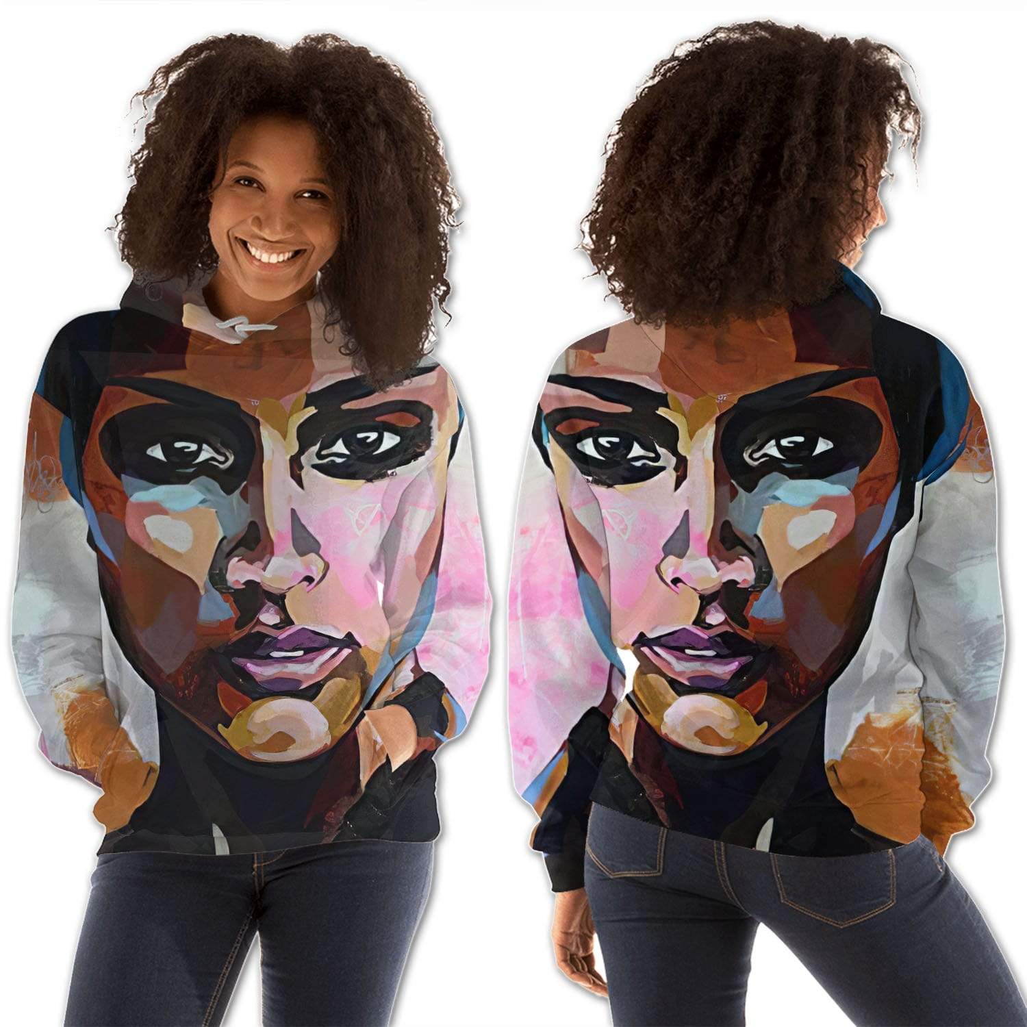 African American Hoodies Pretty African American Girl Pretty African Print Black Queen Black History Clothing
