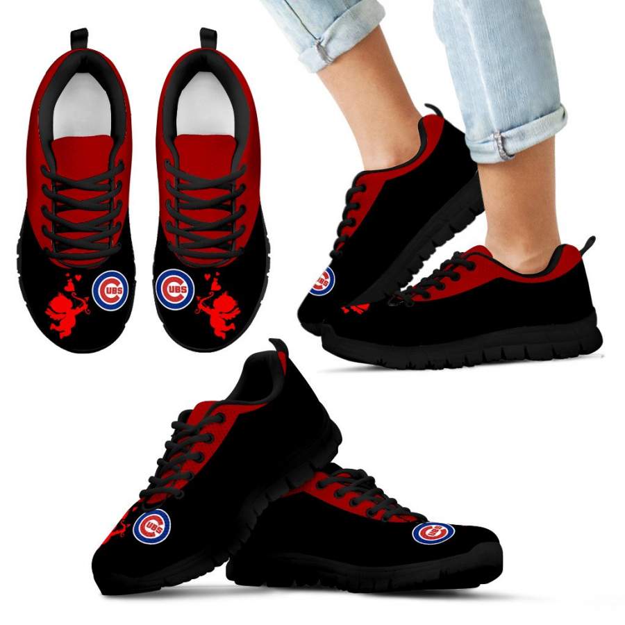 Cute Cupid Angel Background Chicago Cubs Sneakers