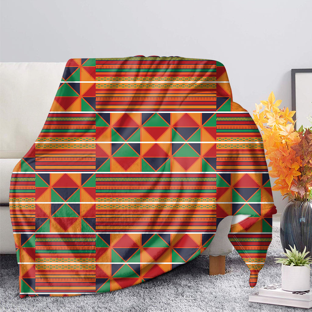 Kente Pattern Print Blanket