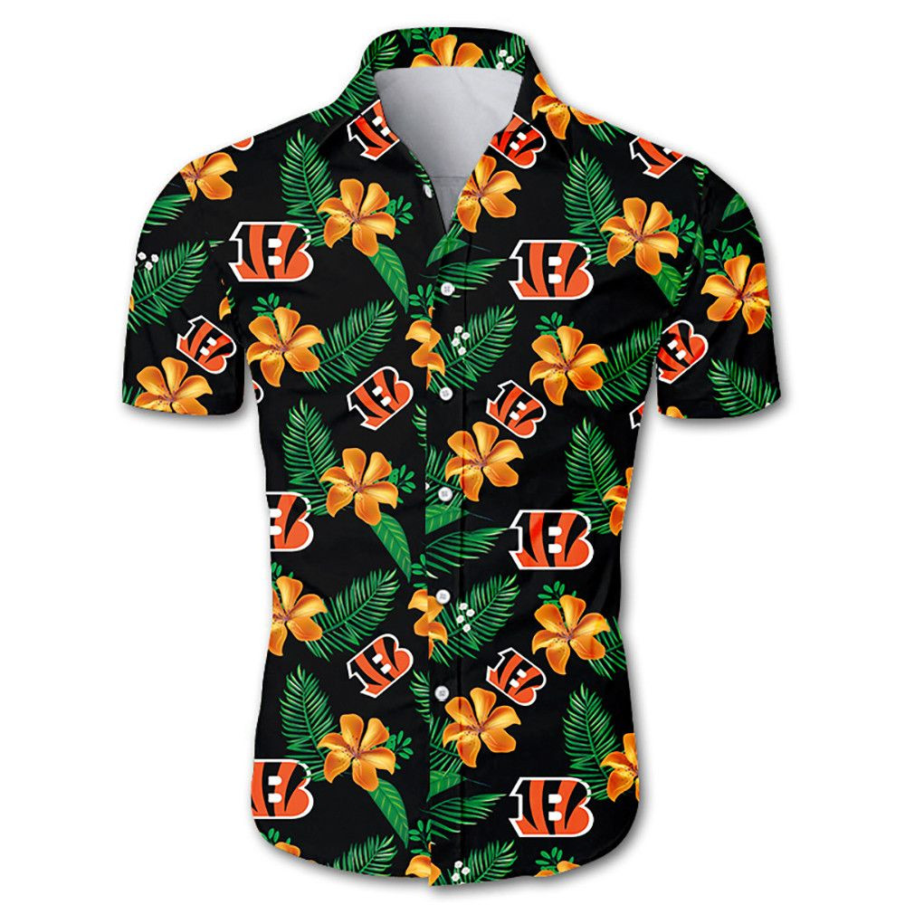 Cincinnati Bengals Hawaii Shirt Short Sleeve For Summer Ha5689