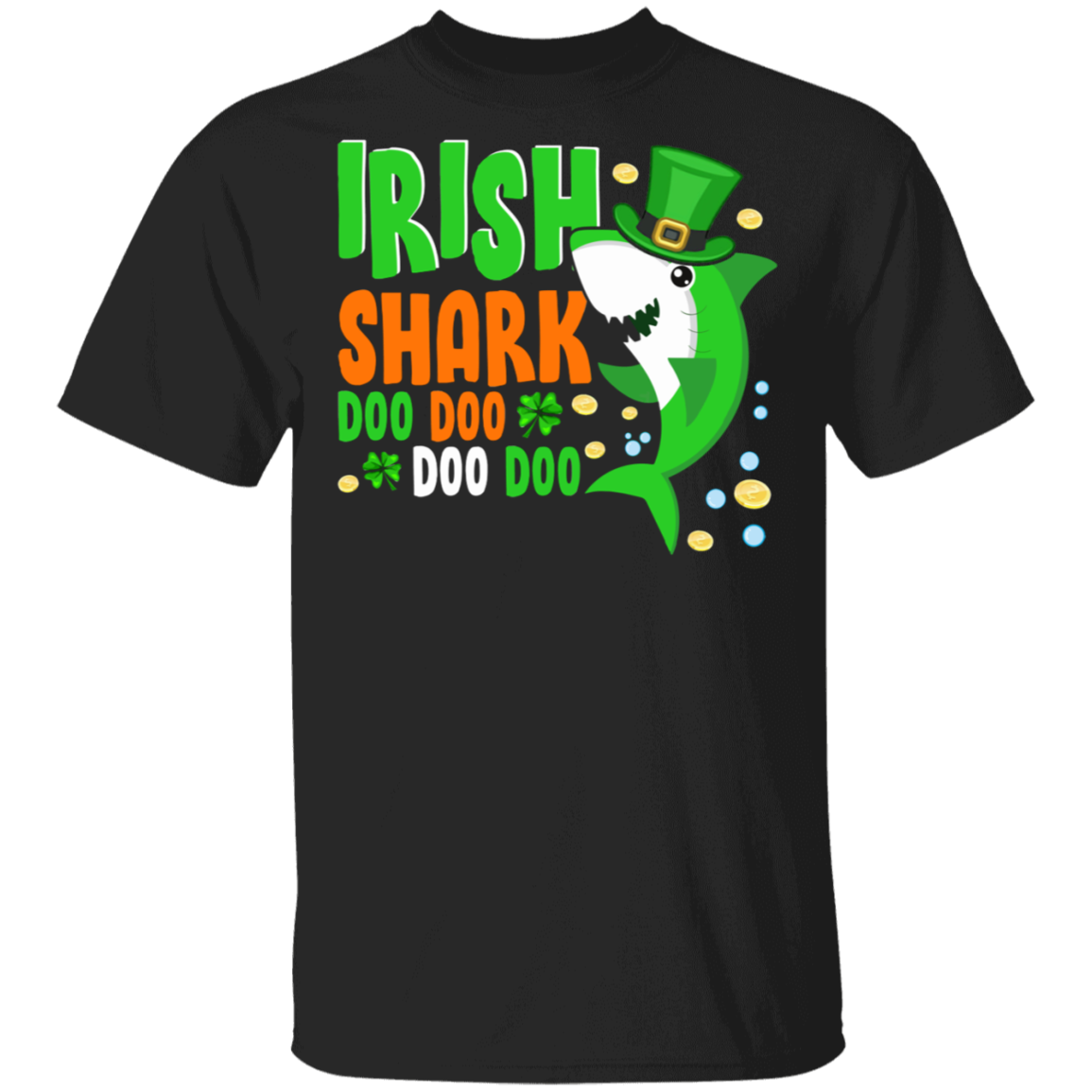 St Patrick’S Day Shark Shirt Irish Shark Doo Doo Doo Cute St Patrick’S Day Shark Lover Kids Toddler Gifts T-Shirt