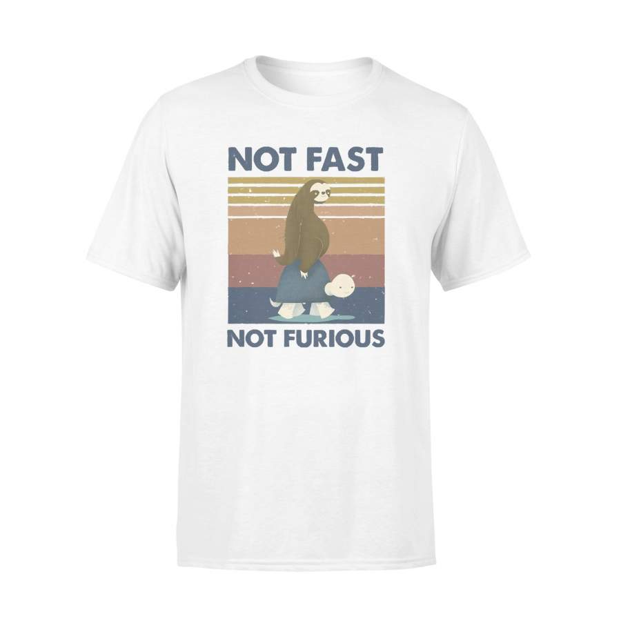 Sloth Turtle Not Fast Not Furious Vintage T-shirt