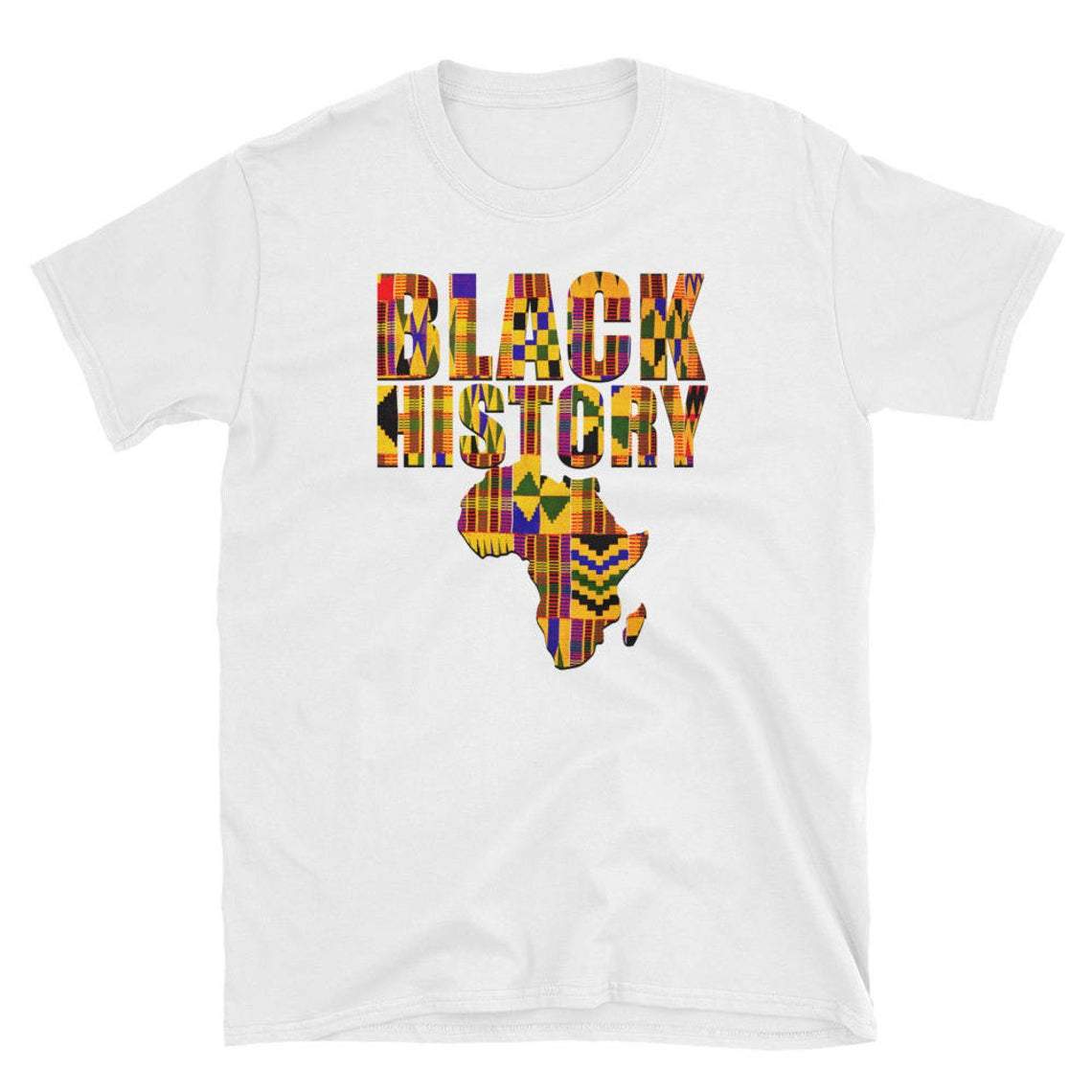 Black History Black Pride Black Power Kente Africa Map African Pride Black Heritage Black History Month T-Shirt