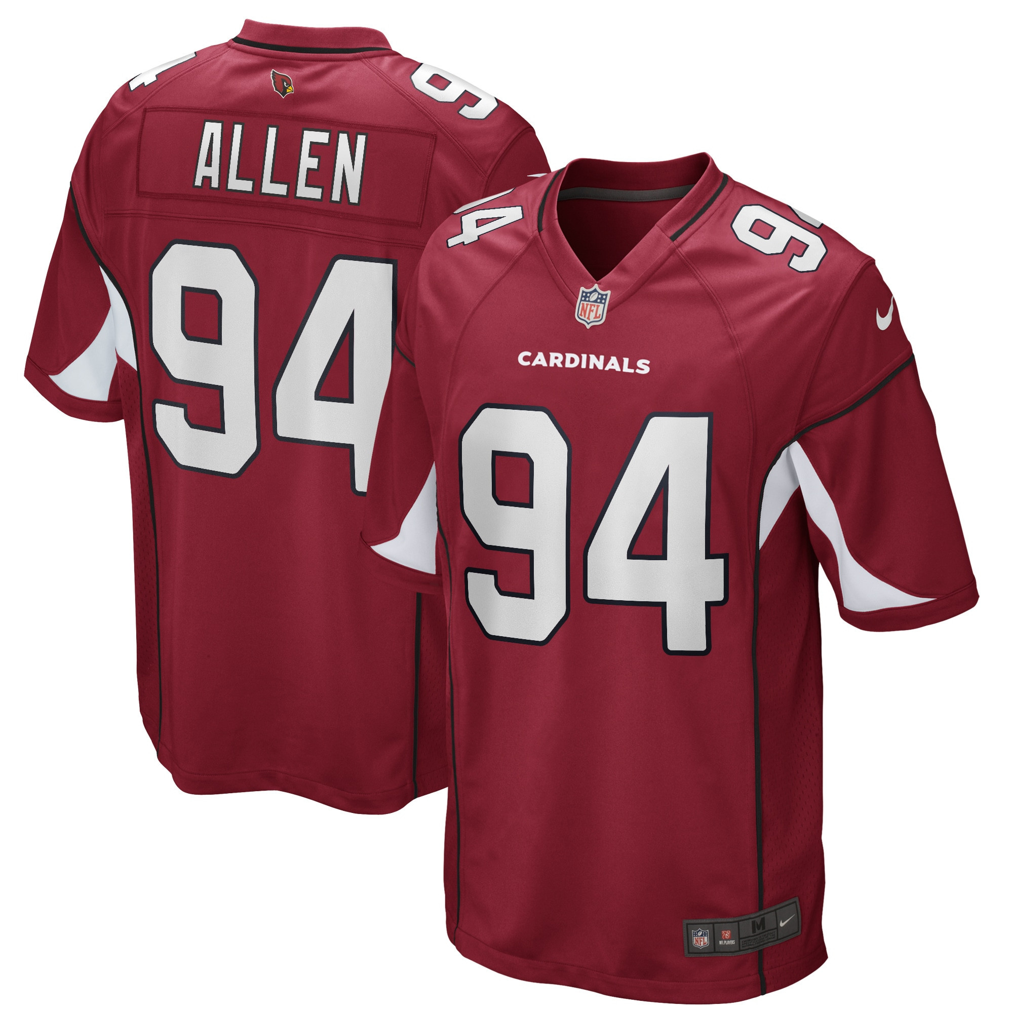 Zach Allen Arizona Cardinals Game Player Jersey – Cardinal NFL