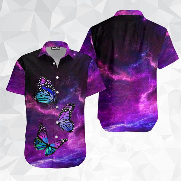 Butterfly Purple Hawaii Shirt For Men And Women Ha55859