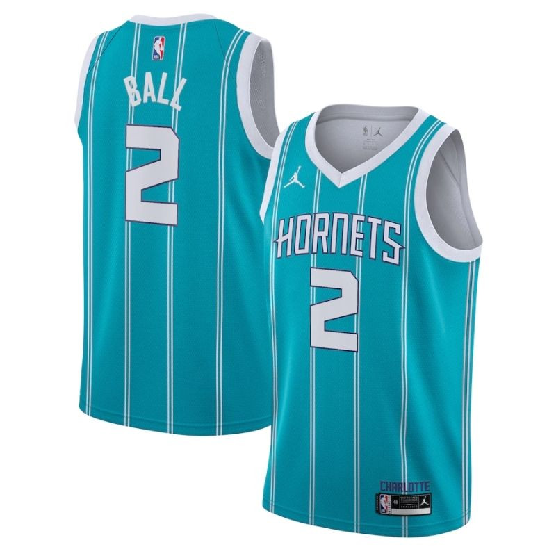 Charlotte Hornets Lamelo Ball #2 NBA 2020 Blue Jersey