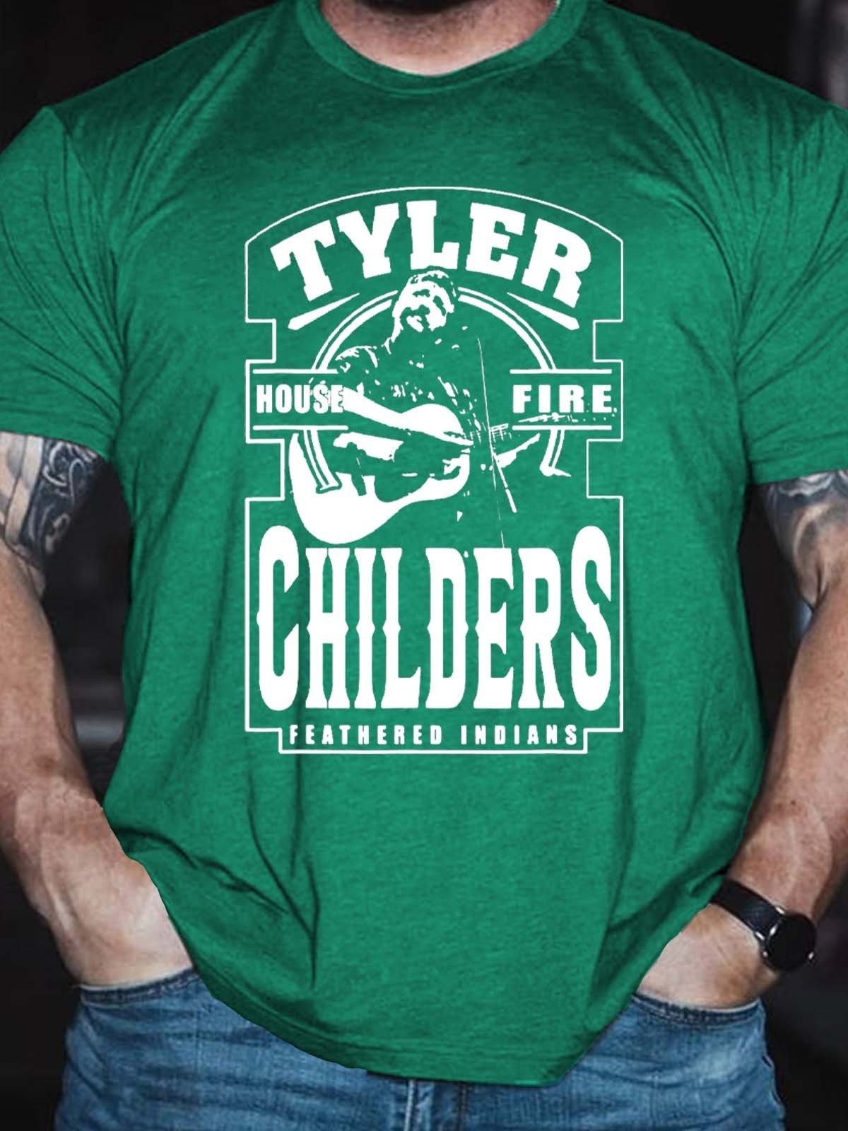 Men’S Tyler Childers Feathered Indians T-Shirt