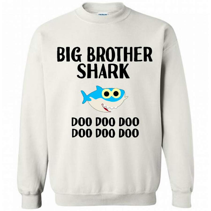 Big Brother Shark Doo Doo Doo W – Gildan Crewneck Sweatshirt