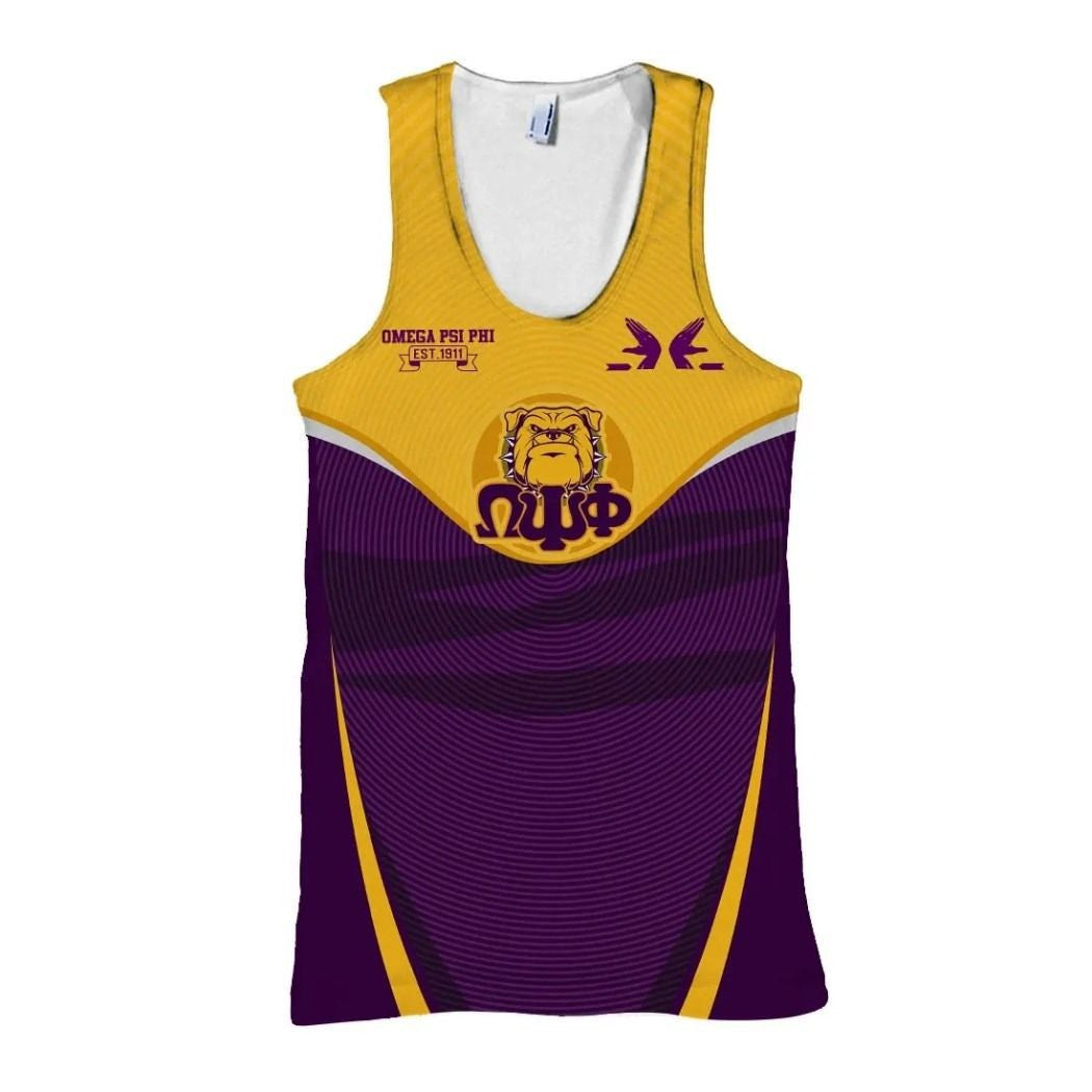 Fraternity Tank Top  – Omega Psi Phi Finger Print Tank Top