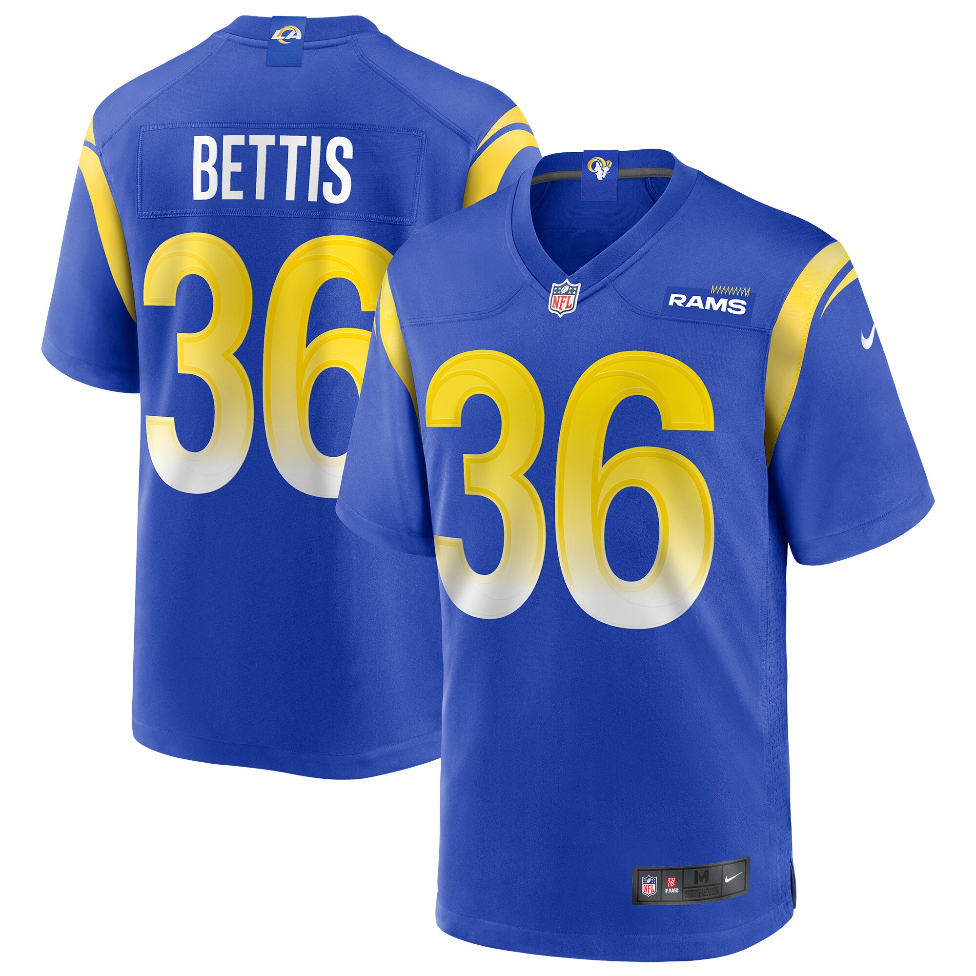 Men’s Los Angeles Rams Jerome Bettis Royal Game Retired Player Jersey