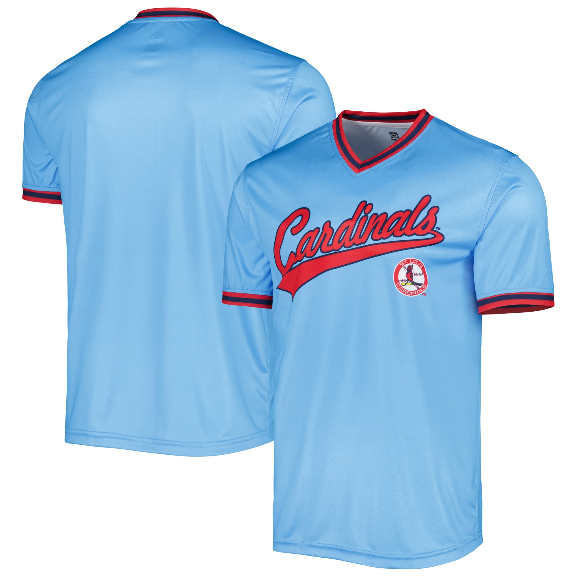 Men’s St. Louis Cardinals Stitches Light Blue Cooperstown Collection Team Jersey