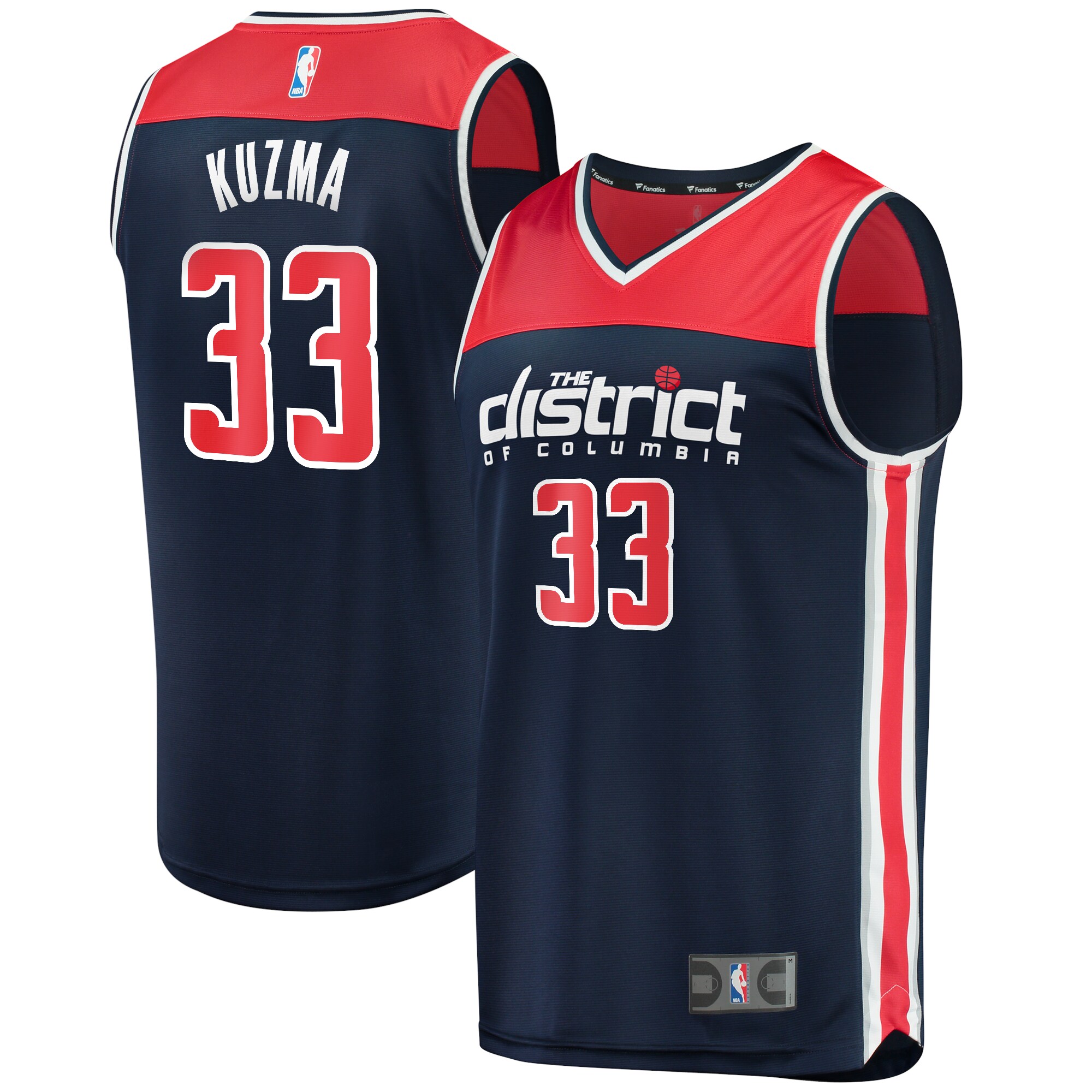 Kyle Kuzma Washington Wizards Fast Break Player Jersey – Statement Edition – Navy