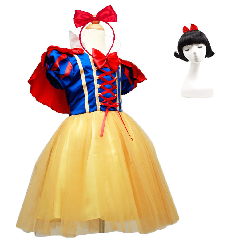 Snow White Princess Dress for Girls Fantasia Christmas Party Dresses Children Clothing Infanti Girl Cosplay Costume Kids Clothes alx