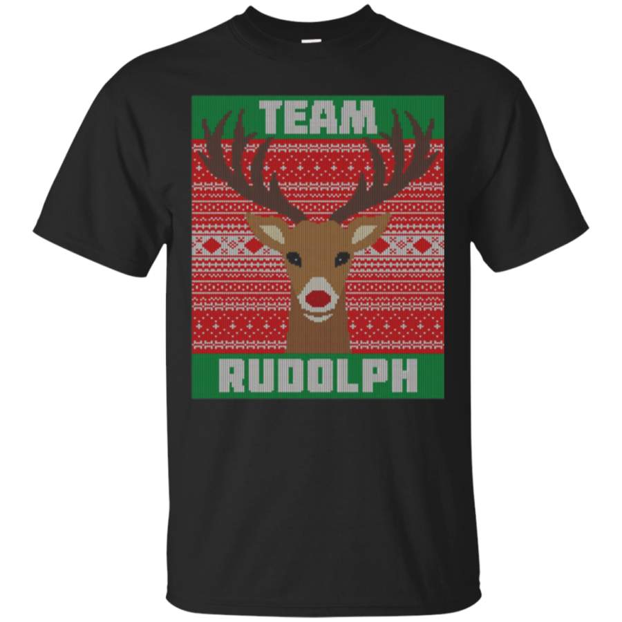 Team Rudolph Santa’s Reindeer Ugly Sweater T-shirt