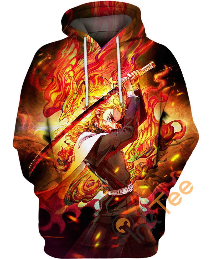 Rengoku Kyojuro Breath Of Flames Hoodie 3D