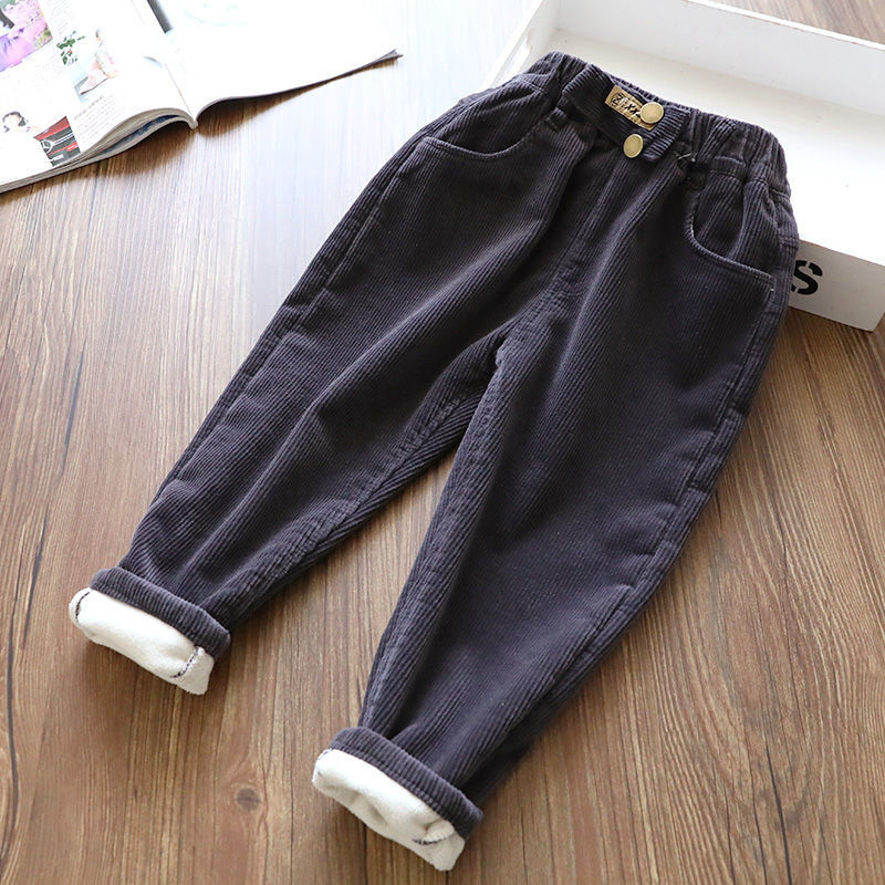 2022 Children Pants Corduroy Kids Winter Autumn Clothes Girls Trousers for Baby Boys Pants Ribbed Boy Pants Elasticity alx