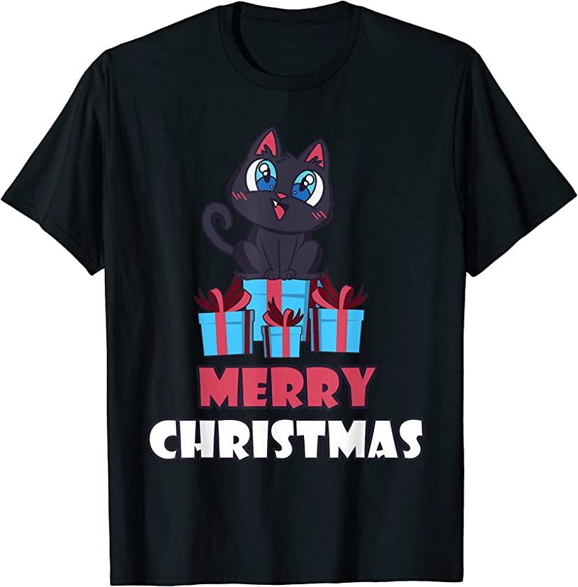 Merry Christmas Kitten Gifts For Cat T-Shirt