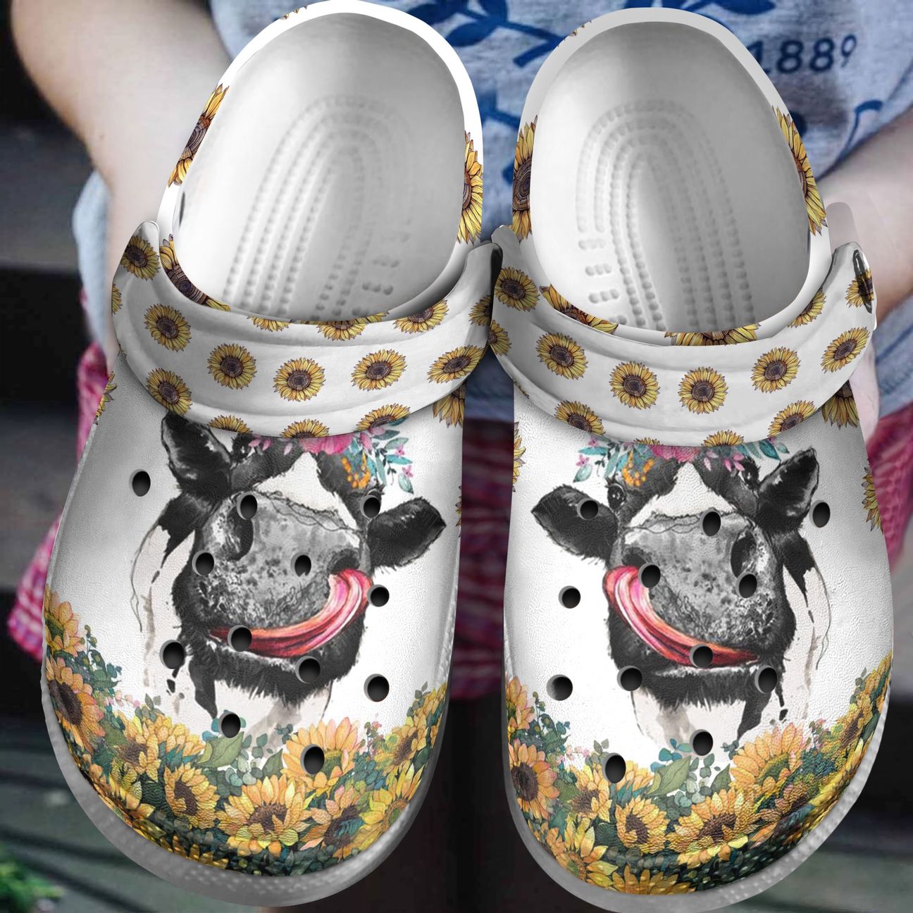 Cow Personalized Clog, Custom Name, Text, Color, Number Fashion Style For Women, Men, Kid, Print 3D Happy Cow