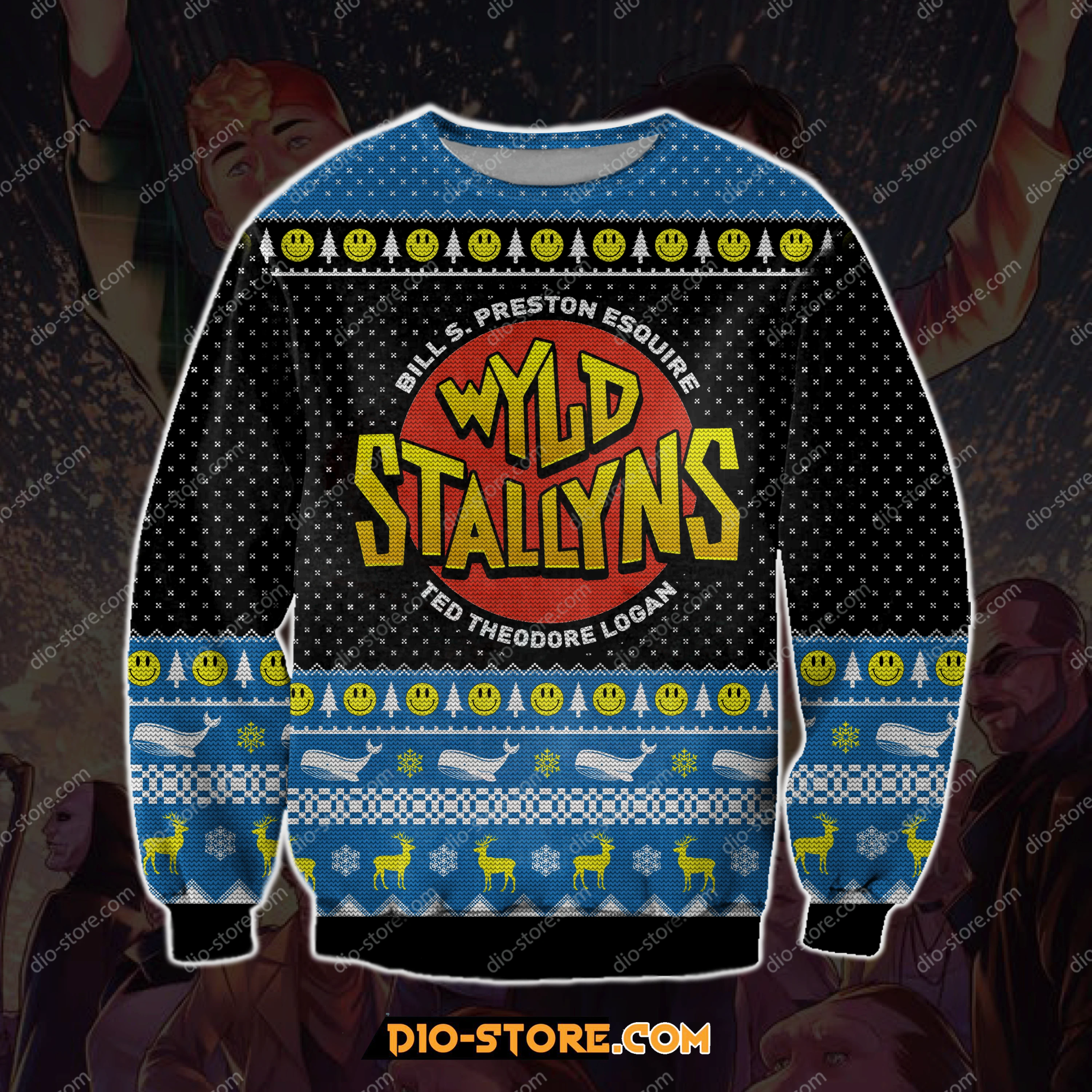 Wyld Stallyns 3D Print Ugly Christmas Sweatshirt Hoodie All Over Printed Cint10123