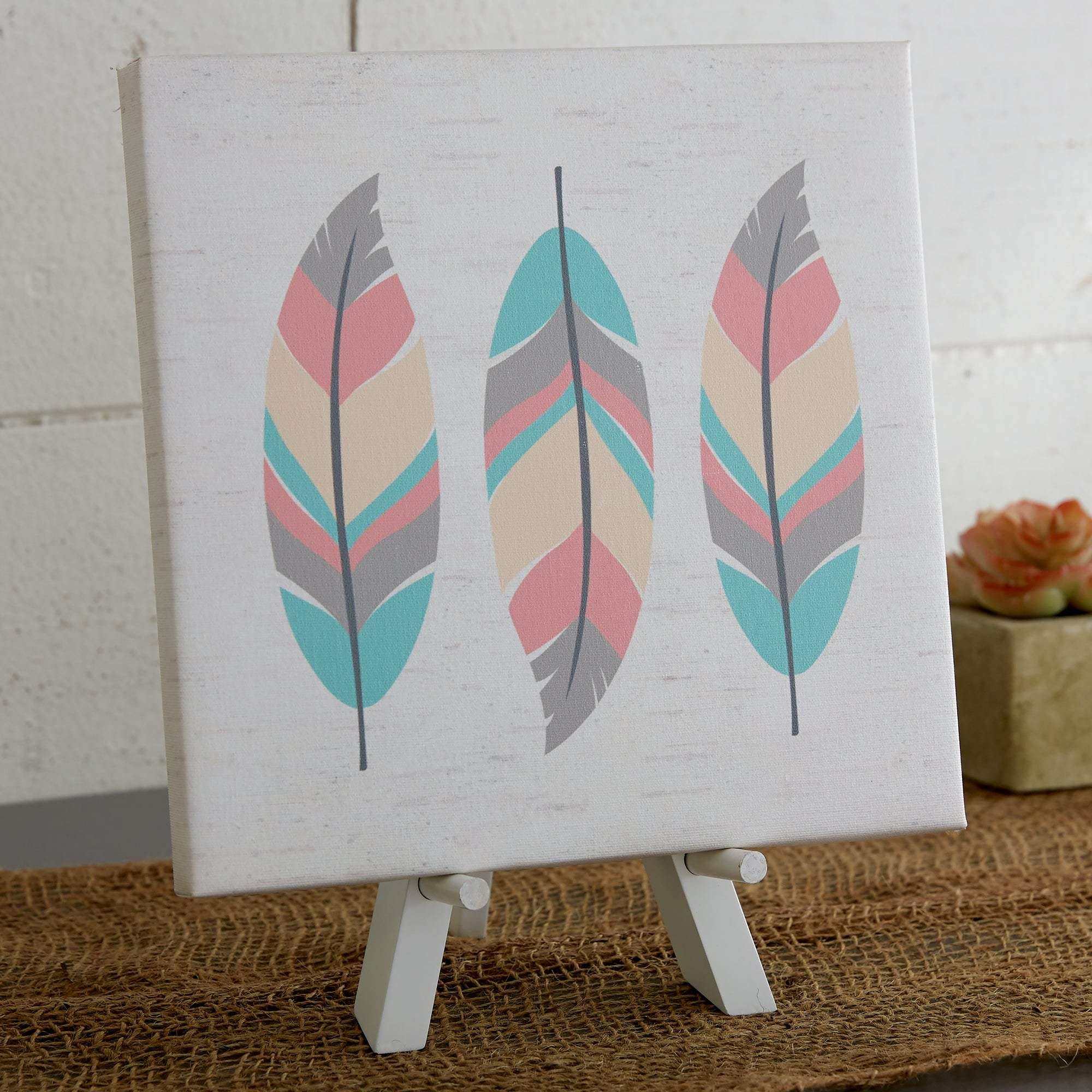 3 Feathers – Gift For Family, Home Decor – Matte Canvas, Wall Art, Canvas Prints