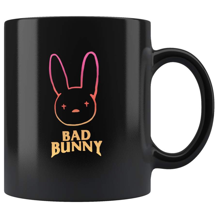 Bad Bunny Black Coffee Mug