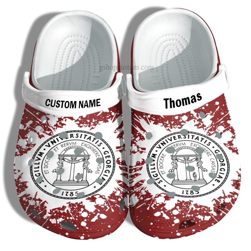 University Of Georgia Graduation Gifts Croc Shoes Customize- Admission Gift Shoes